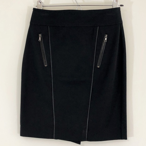 [129] NWOT ANN TAYLOR Black Skirt - Picture 1 of 5